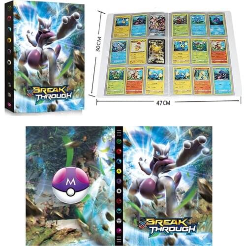 9 Pocket 432Pcs Pokemon Album Card Book Map Cartoon Playing Game Card Collection Mewtwo Holder Folder Loaded List Kids Toy Gift