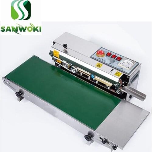 Continous sealing machine Heavy duty add width Continuous film sealer machine heat sealer for aluminum foil plastic bags