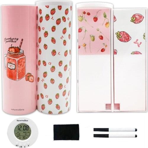 Pencil Case Multifunction Clock Calculator High Capacity Pen Boxes School Student Supplies Stationery Gift Boy Girls Panda Gift