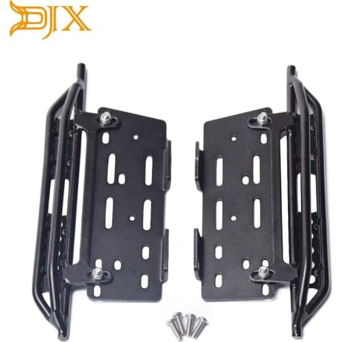 DJX Metal Pedal Foot Side Steps Parts Accessories for 1/10 RC Crawler Car Axial Scx10 SCX10 II 90046