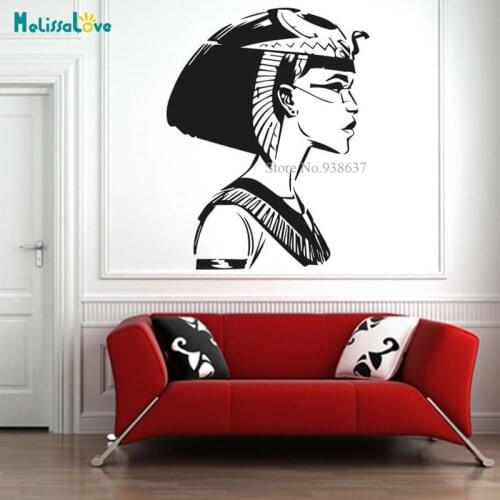 Ancient Egyptian Queen Nefertiti Sticker Wall Art Decal Living Room Headboard Removable Vinyl BD310