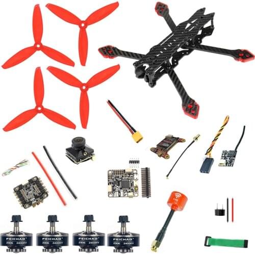 FEICHAO F4 X2 DIY Version FPV Racing RC Drone 225mm 3-4S RC Quadcopter Built-in OSD Betaflight Support BLHeliSuit Configuration