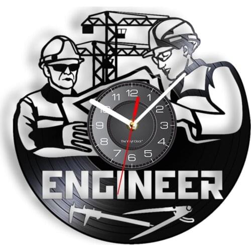 Engineer Structural Building Silent Wall Clock Professional Construction Drawing Art Home Decor Architectural Technician Gifts