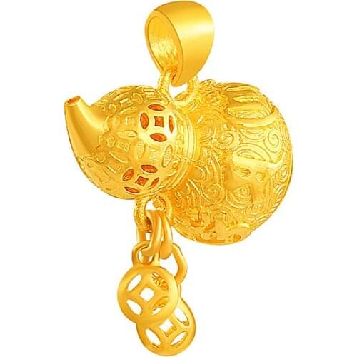 Exquisite Hollow Gold Gourd Pendant Necklace For Women Jewelry Fashion Lady Silver 925 Sterling Necklaces Princess Choker Bijou