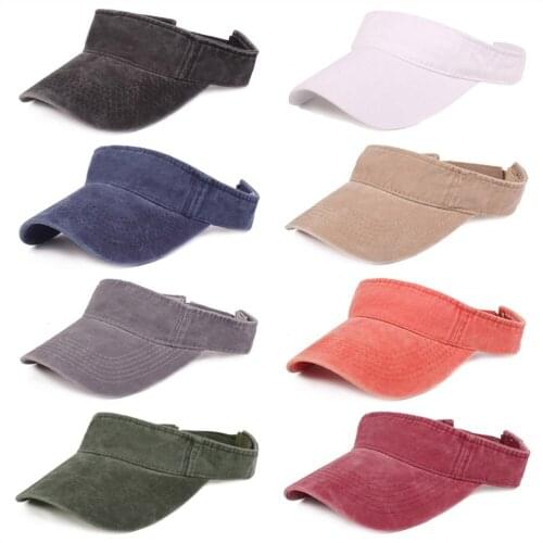 Men Women Simple Adjustable Baseball Tennis Cap Outdoor Wide Brim Caps Visor Hat HATCS20005