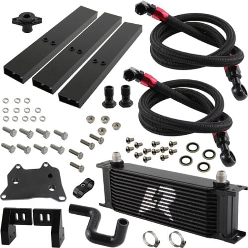 AN8 13 Rows Oil Cooler Full Kit Fits VW Golf MK7 GTI Engine EA-888III