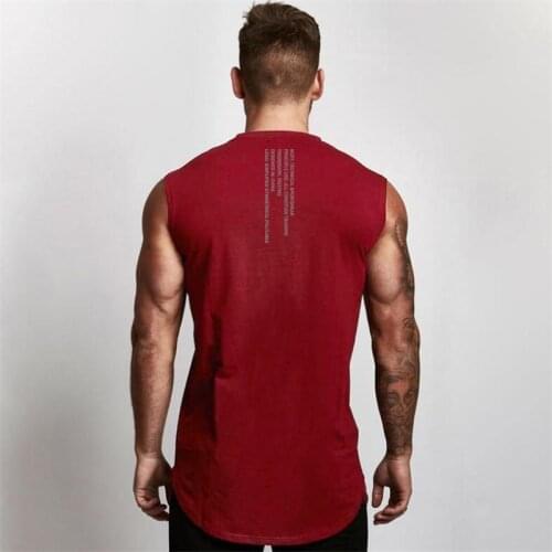 New Workout Mens Fashion Casual Tank Top Breathable Gym Clothing Bodybuilding Fitness Singlets Sports Sleeveless V-Neck Vest
