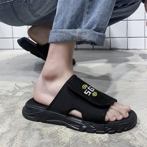 Outdoor indoor man sandal slides sports male sandalsslippers men sandale water slide beach rubber summer sandalias casual sport