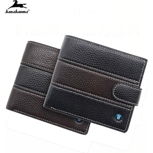 Walet for men short carteira masculina couro magnetic wallet card holder perfect for you magnetic purse small leather wallets