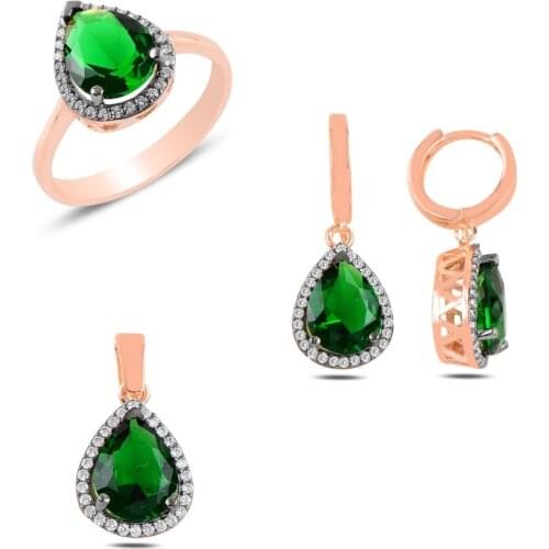 Silverlina Silver Zircon Stone Set