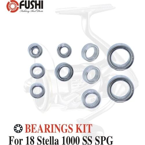 Fishing Reel Stainless Steel Ball Bearings Kit For Shimano 18 Stella 1000 SS SPG / 03796 Spinning reels Bearing Kits
