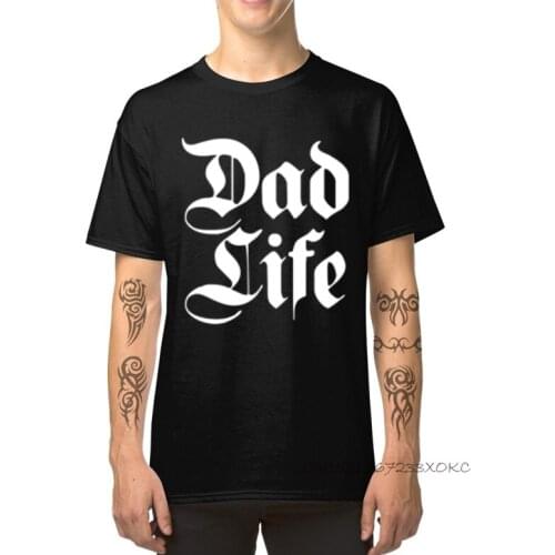 Pure Cotton Short Sleeve Mens T-shirts Dad Life T Shirt Fitness Tight Tops TShirt Funky Crewneck Tee Shirts Drop Shipping