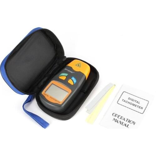 New DT2234C+ Handheld LCD Digital Mini Non-contact Laser Photo Tachometer RPM Speed Measurement Meter Speedometer 2.5~99999RPM