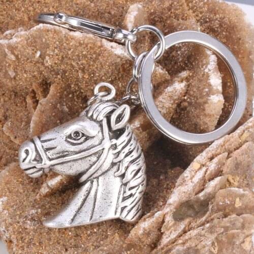 Horse Keychain Vintage Backpack Key Ring Horse Riding Spirit Memorial Jewelry