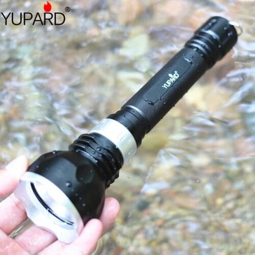 YUPARD XM-L2 LED T6 led underwater diver flashlight torch waterproof rechargeable 18650 camping hunting diving light