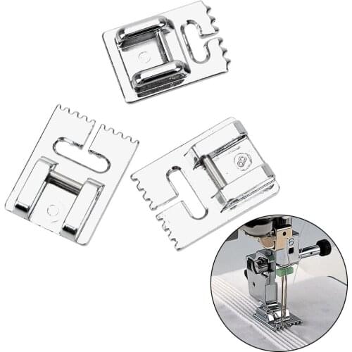 Sewing Machine Foot Grooves Making Pleat Tank Presser Feet Sewing Machine Accessories Home Supplies