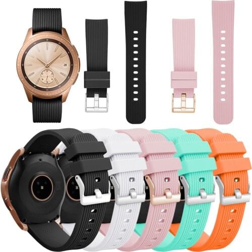 20mm Sports Silicone Band For Samsung Galaxy Watch SM-R810 42MM & Gear 4 3 2 Strap For Huami Amazfit Bip/Amazfit 2 Smart Watch