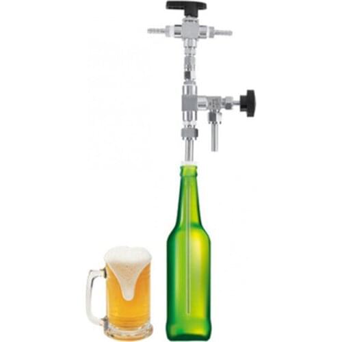 Stainless Steel Counter Pressure Beer Bottle Filler 3 Way Hose Kit For Homebrewing Beer Home Brew co2 Gun Bottling Equipment