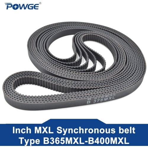 POWGE 10pcs MXL Timing belt B100 B101 B102 B103 B104 Width 6.35mm 025 Teeth 100 101 102 103 104 Synchronous belt B100MXL B104MXL