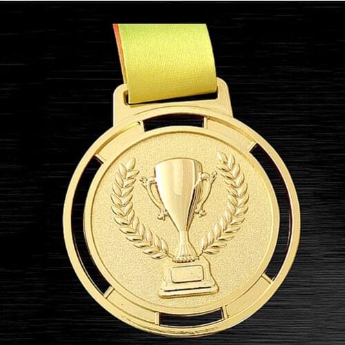Sport Match Medals Badges Souvenirs Torch Zinc Alloy Medal Gold Prize Torch Medal Souvenir Medal with Hanging Strap