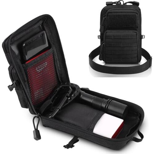 1000D Tactical Molle Pouch Shoulder Bag Waist Belt Bag Wallet Pouch Phone Case Outdoor Utility EDC Tool Pouch Hunting Pack