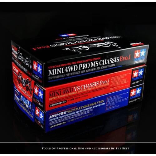 Original Tamiya Mini 4WD Racer Model Car Limited Edition VS EVO Dot Seal 94734 4-wheel Dirve Racing-car