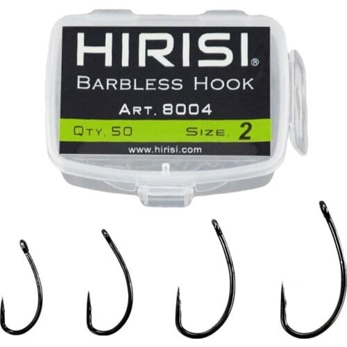 50 Pcs/Boxed Long Double Barbed Fishing Hook Fish Hooks Stainless Steel Sea Fishing Barbed Hook