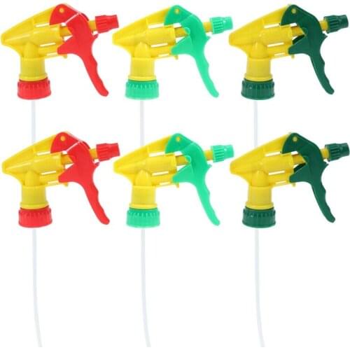 6 Pcs Heavy Duty Chemical Resistant Trigger Sprayer Spray Bottle Nozzle Head