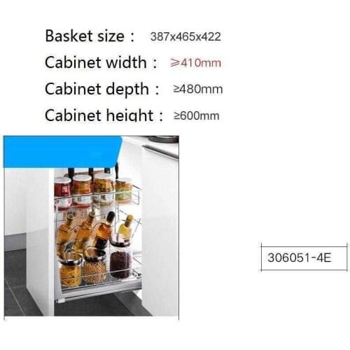 Cuisine Accessories Cucina Organizer Pantry Stainless Steel Rack Cocina Cozinha Kitchen Cabinet Cestas Para Organizar Basket