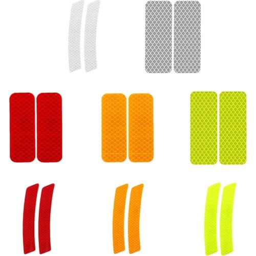 Car Safety Reflective Warning Strip Sticker Collision Wheel Eyebrow Door Open Sticker Diamond Customized Reflective Strip