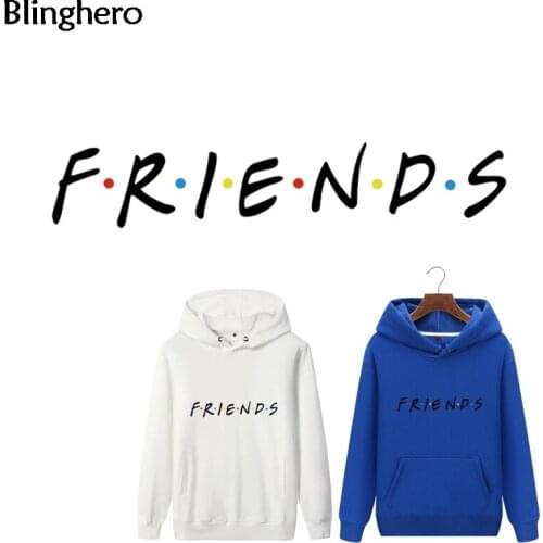 Blinghero TV Show Friends Heat Transfer Patches Letter Print Vynil Heat Transfers Cool Ironing Stickers Diy Patch Sticker BH0354
