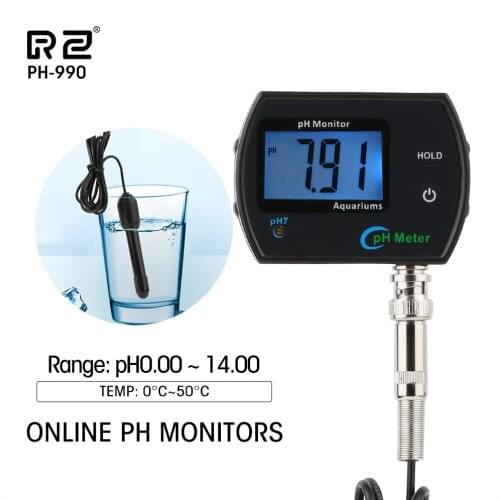 RZ PH Meter Monitor Aquarium Digital Professional Water Quality Tester Analyzer For Swimming Pool Acidity Meter PH Monitor