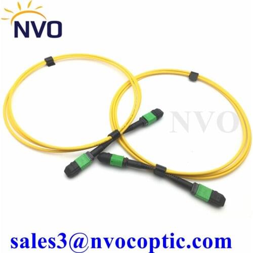 3m MPO APC Connector Female 12 Fibers Type A LSZH OS2 9/125 Single Mode Elite Trunk Cable, Yellow Cable