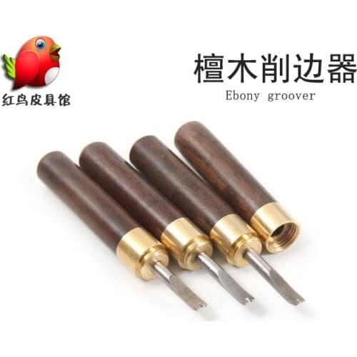 Tools Professional Making Leather Tool Leathercraft DIY Leather Craft Edge Skiving Beveling Tool with Wood Handle