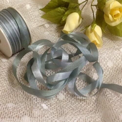 J2062 A Roll Wholesale 2mm-36mm 100% Pure Silk Embroidery Ribbons Handcraft Supply Double Faced Thin Taffeta Silk Ribbon