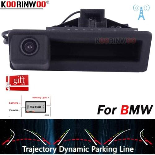Koorinwoo Parking Dynamic Trajectory 170 Car Trunk Rear view Camera For BMW 3/5 X5 X1 X6 E39 E46 E53 E82 E88 E84 E90 E92 E93 E60