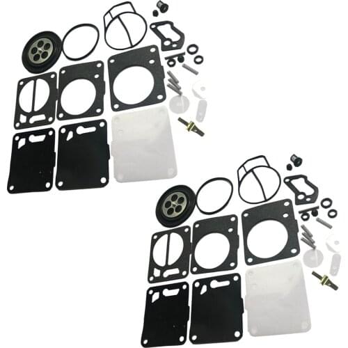 Set 2 Carburetor Carb Repair Kit For Sea Doo Mikuni 650 717 720 787 800 SP GS GTX HX XP SP Rebuild Kit Replacement Parts Gaskets