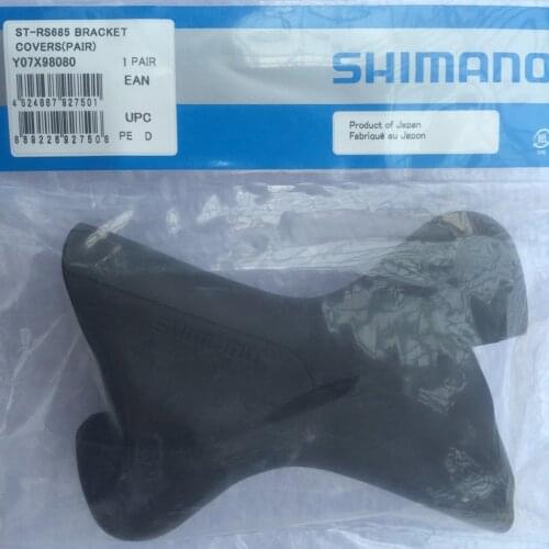 Genuine Shimano ST-RS685 Hydraulic STI Lever Bracket Cover / Hood Set RS685 Lever Hoods Black Pair Y07X98080