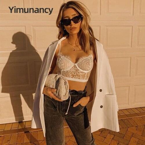 Yimunancy 2-piece Lace Bra Set Women Sexy Bra Panties 2020 Ladies White Sexy Underwear Set