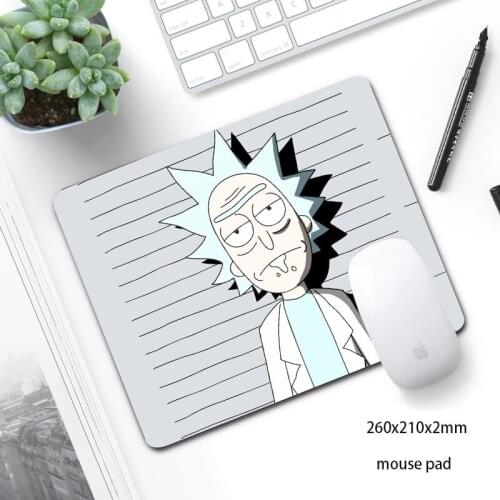 Anime Morty Mouse Pad 260x210mm Computer Mousepad Tapis De Souris Gamer Office PC Desk Mat Mause Pad laptop manga mouse pad gift