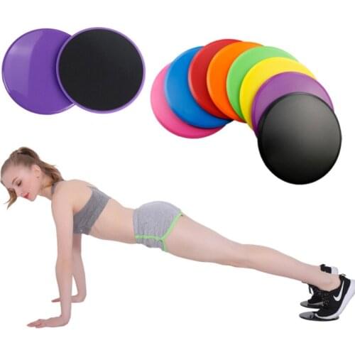2pcs Yoga Round Sliding Mat Discs Slider Fitness Gym Abdominal Disc Abdominal Core Training Exercise Equipment