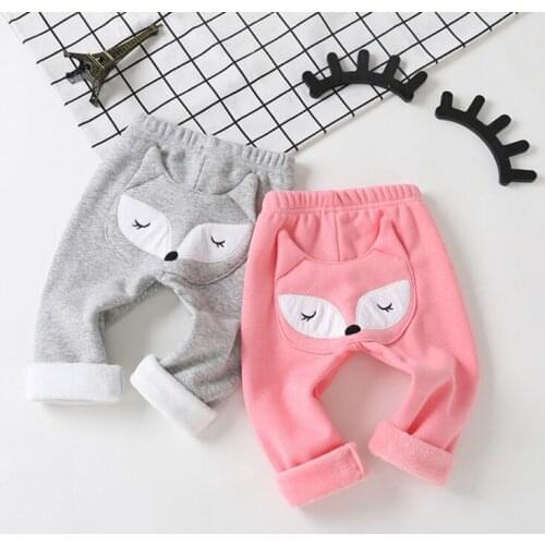 Baby Leggings Autumn Warm Boys Girls Animal Print Loose Leggings Casual Trousers Toddler Sports Bottoms Leggings For Baby Kids