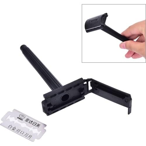 Men Double Edge Blade Shaving Hair Razor Shaver Blades Old-Style Hot
