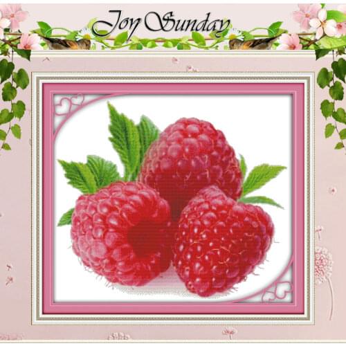 Wild Strawberry Patterns Counted Cross Stitch 11CT 14CT Cross Stitch Set Wholesale Fruit Cross-stitch Kit Embroidery Needlework