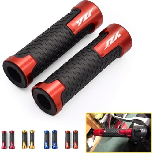 For Yamaha YZFR25 YZFR6 YZFR3 YZFR1 YZF R25 R6 R3 R1 2019 Motorcycle Hand Grips 7/8" 22mm CNC Aluminum Rubber Gel Handle Grip