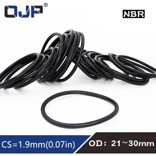20PC/lot Rubber Ring NBR Sealing O Ring CS1.9mm OD21/22/23/24/25/26/27/28/29/30mm O-Ring Seal Gasket Oil Ring Washer
