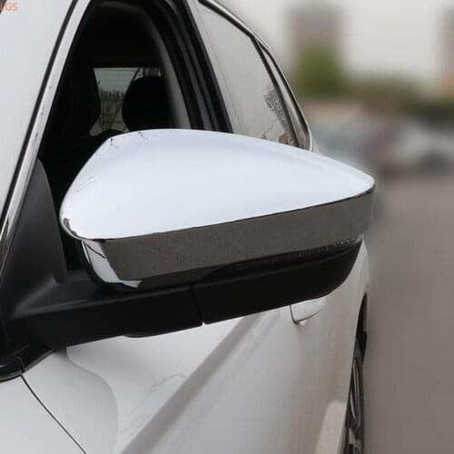 For Skoda KAROQ 2017-2019 High-quality ABS Chrome Rearview mirror cover Anti-Rub protection Decoration Car styling