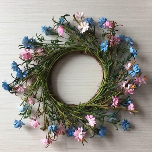 1pc/lot 18 Inch Wild Floral Twig Door Wreath for Spring Front Door Decoration Free Shipping