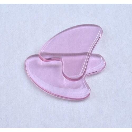 1pc Natural Heart Jade Gua sha Stone Board Massage Plate Jade Face Scrapers Tools