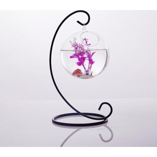 100pcs Iron Wedding Candle Holder Moroccan Candlestick Glass Ball Hanging Bracket Stand fang